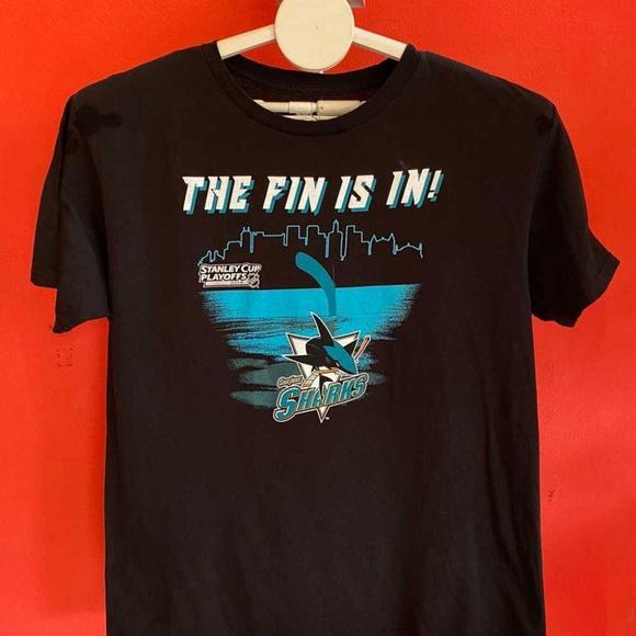 Other - San Jose Sharks Hockey Graphic Shirt Unisex Tee The Fin Is In